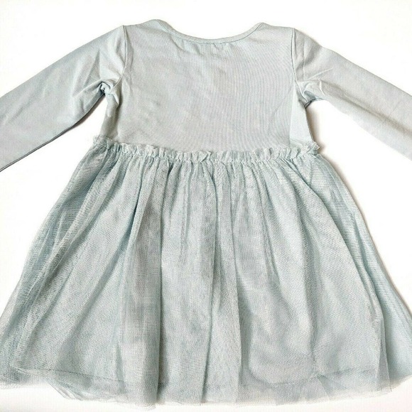 Hanna Andersson Embroidered Tulle Dress 2 Blue NEW - Picture 4 of 4